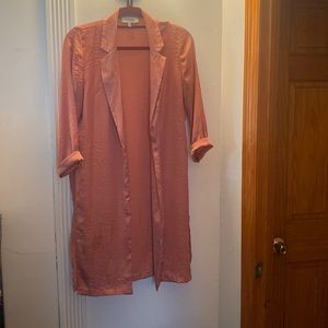 CHARLOTTE RUSSE PEACH CARDIGAN SIZE MEDIUM FITS SMALL classy/party